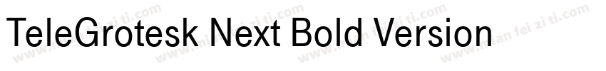 TeleGrotesk Next Bold Version 210字体转换